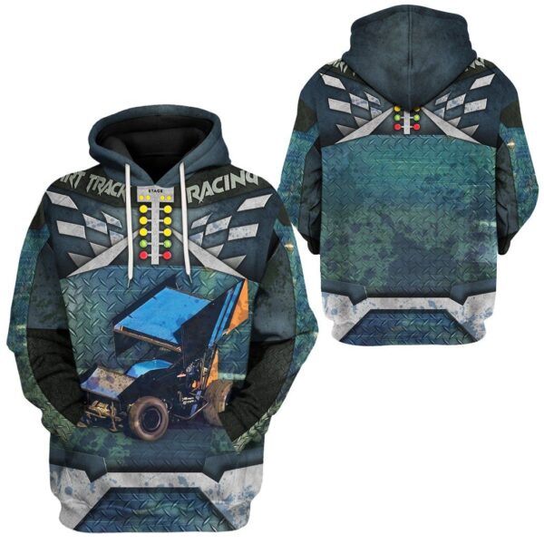 Gearhuman 3D Dirt Track Racing Tshirt Hoodie Apparel ZL11112 3D Apparel 