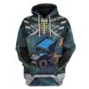 Gearhuman 3D Dirt Track Racing Tshirt Hoodie Apparel ZL11112 3D Apparel Hoodie S