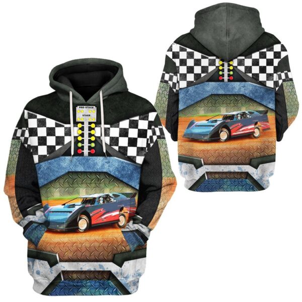 Gearhuman 3D Dirt Track Racing Tshirt Hoodie Apparel ZL11113 3D Apparel 