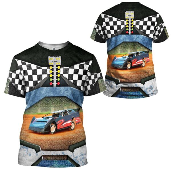 Gearhuman 3D Dirt Track Racing Tshirt Hoodie Apparel ZL11113 3D Apparel 