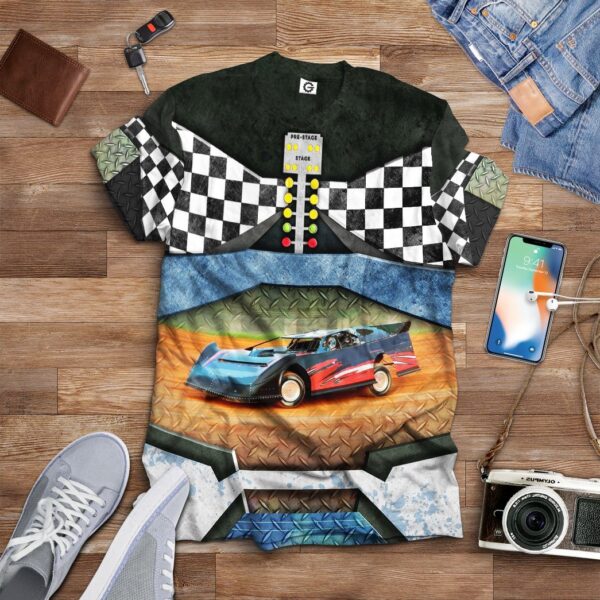 Gearhuman 3D Dirt Track Racing Tshirt Hoodie Apparel ZL11113 3D Apparel 