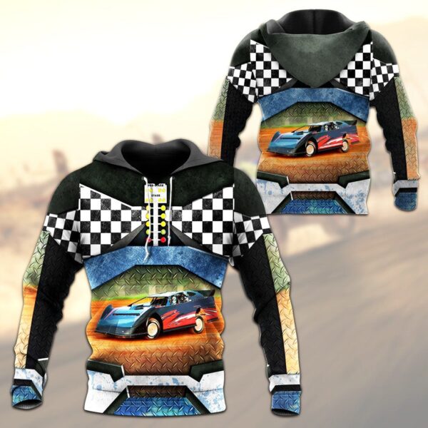 Gearhuman 3D Dirt Track Racing Tshirt Hoodie Apparel ZL11113 3D Apparel 