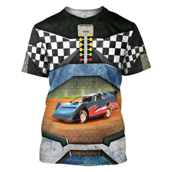 Gearhuman 3D Dirt Track Racing Tshirt Hoodie Apparel ZL11113 3D Apparel T-Shirt S 
