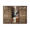 Gearhuman 3D Do What Makes You Happy Cow Canvas GB08037 Canvas 1 Piece Non Frame M