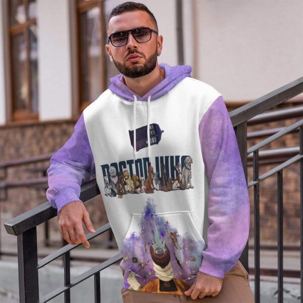 Gearhuman 3D Dogtor Who Custom Hoodie Apparel GL11088 3D Custom Fleece Hoodies