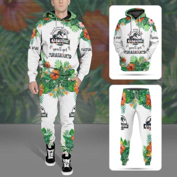 Gearhuman 3D Dont Mess With Mamasaurus Custom Sweatpants GB10036 Sweatpants