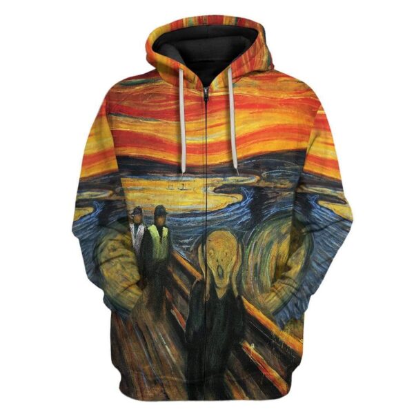 Gearhuman 3D Don't Touch Your Face Custom Fleece Hoodie Apparel GW10045 3D Custom Fleece Hoodies Zip Hoodie S