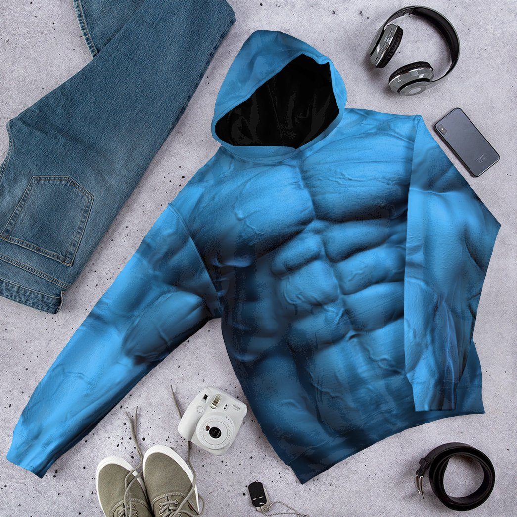 Gearhuman 3D Dr Manhattan Custom Hoodie Apparel GN28083 3D Custom Fleece Hoodies