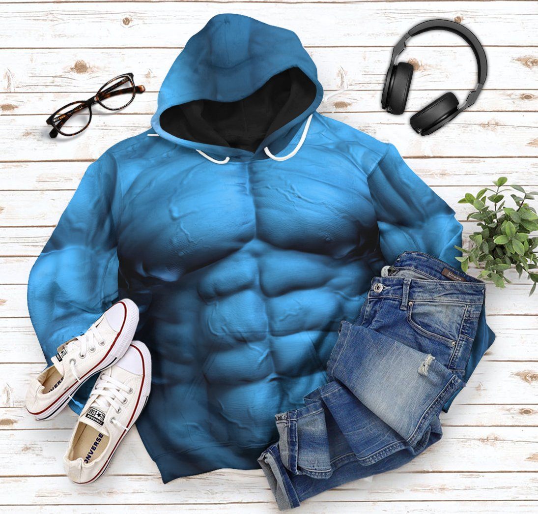 Gearhuman 3D Dr Manhattan Custom Hoodie Apparel GN28083 3D Custom Fleece Hoodies