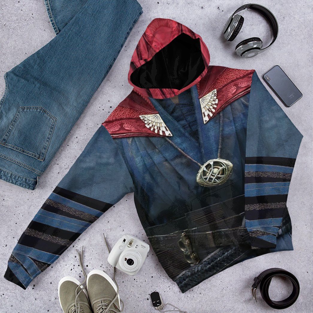 Gearhuman 3D Dr Strange Custom Hoodie Apparel GW11094 3D Custom Fleece Hoodies