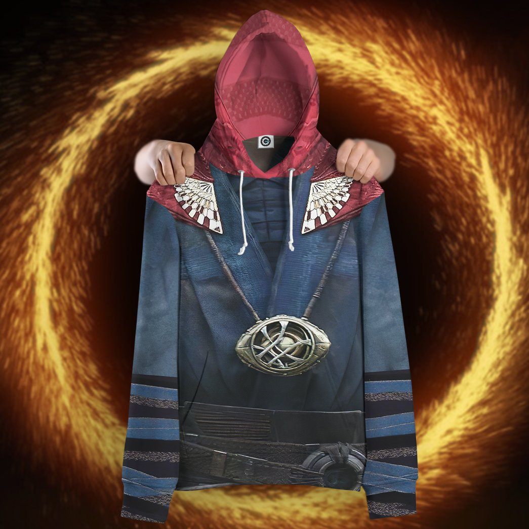Gearhuman 3D Dr Strange Custom Hoodie Apparel GW11094 3D Custom Fleece Hoodies