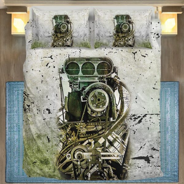 Gearhuman 3D Drag Racing Custom Bedding Set GV04111 Bedding Set White Twin 3PCS 