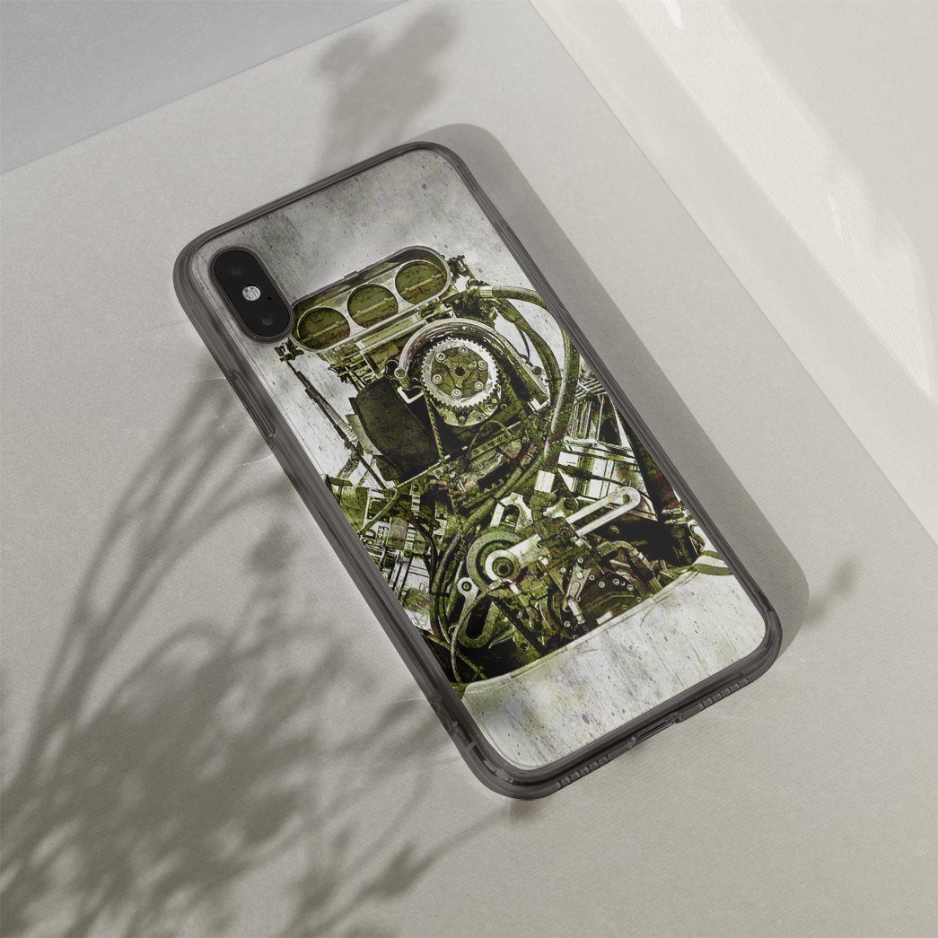 Gearhuman 3D Drag Racing Custom Phone Case GVC05115 Glass Phone Case
