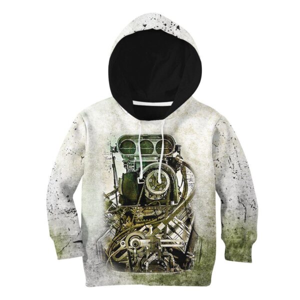 Gearhuman 3D Drag Racing Kids Custom Tshirt Hoodie Apparel GV051112 Kid 3D Apparel Kid Hoodie S'