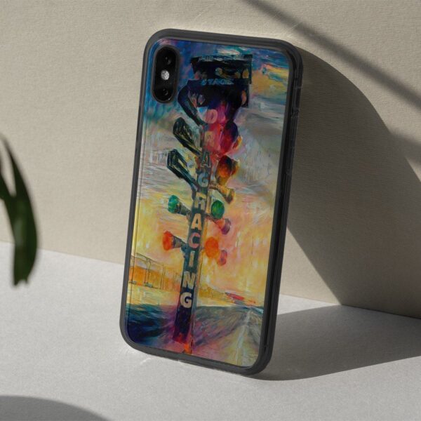 Gearhuman 3D Drag Racing Phonecase GK040111 Glass Phone Case
