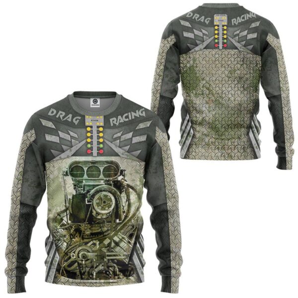 Gearhuman 3D Drag Racing Tshirt Hoodie Apparel ZL11111 3D Apparel