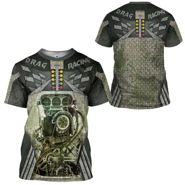 Gearhuman 3D Drag Racing Tshirt Hoodie Apparel ZL11111 3D Apparel