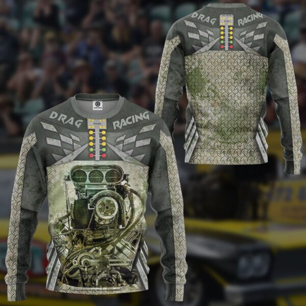 Gearhuman 3D Drag Racing Tshirt Hoodie Apparel ZL11111 3D Apparel