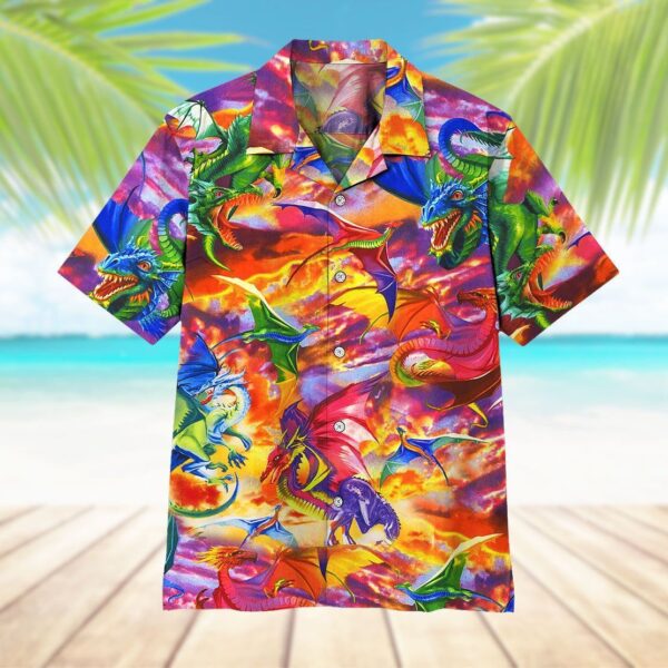 Gearhuman 3D Dragon Hawaii Shirt ZZ0507213 Short Sleeve Shirt 