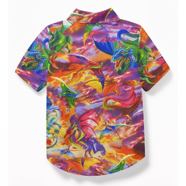 Gearhuman 3D Dragon Hawaii Shirt ZZ0507213 Short Sleeve Shirt 
