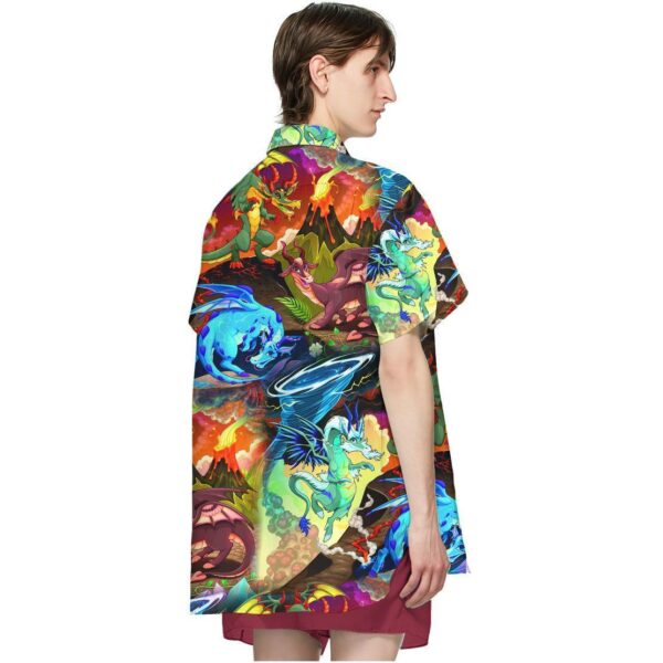 Gearhuman 3D Dragon Hawaii Shirt ZZ0507215 Short Sleeve Shirt 