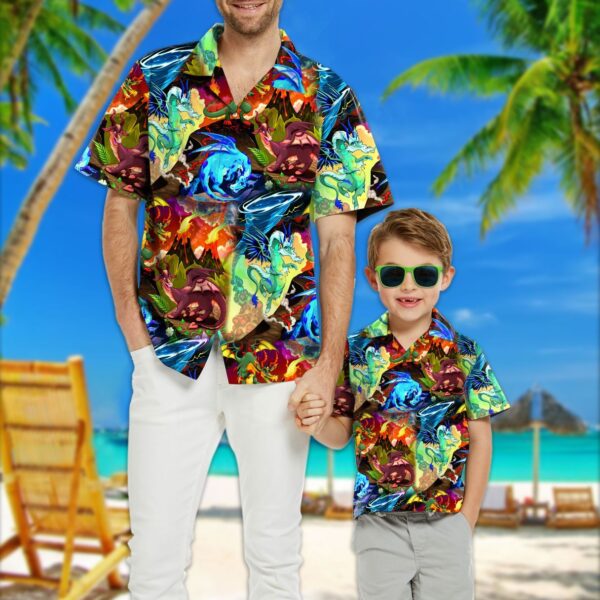 Gearhuman 3D Dragon Kid Hawaii Shirt ZZ0507217 Kid Hawaii Shirt 