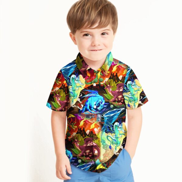 Gearhuman 3D Dragon Kid Hawaii Shirt ZZ0507217 Kid Hawaii Shirt 