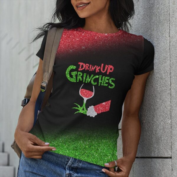 Gearhuman 3D Drink Up Grinches Custom Tshirt Apparel GW09102 3D T-shirt 