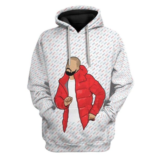 Gearhuman 3D Drizzy Drake OVO Owl Custom Hoodie Apparel GW270411 3D Custom Fleece Hoodies Hoodie S 