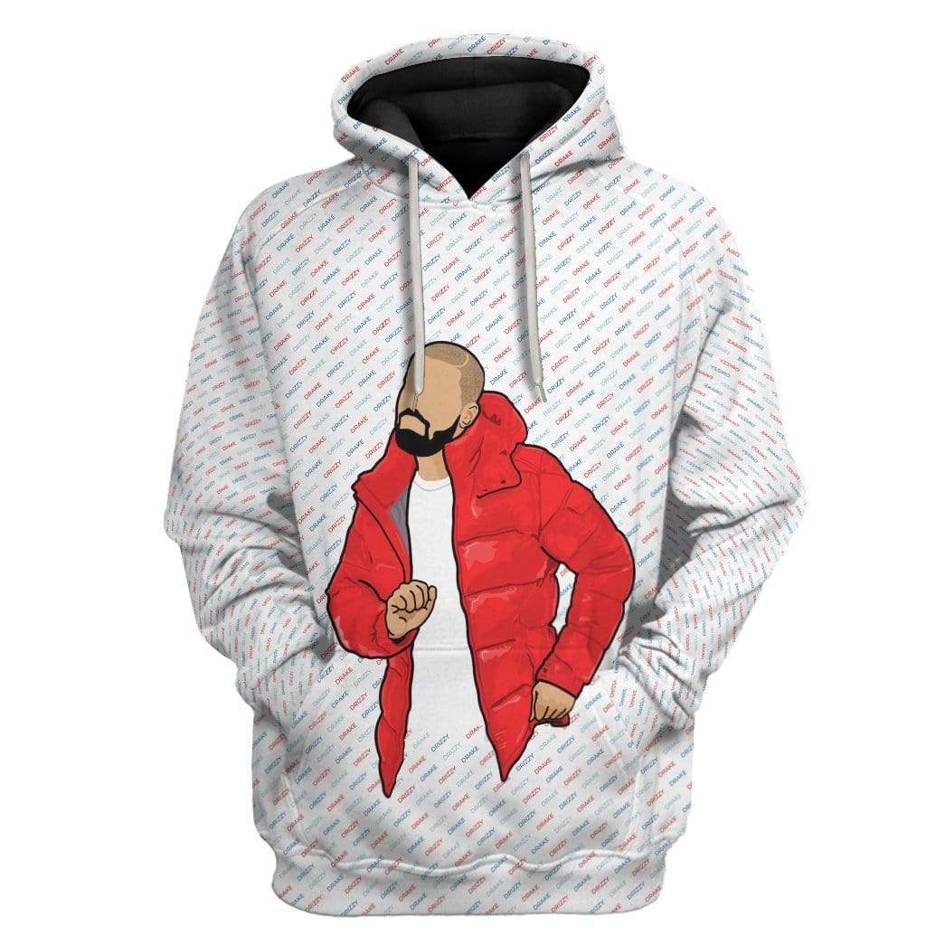 Gearhuman 3D Drizzy Drake OVO Owl Custom Hoodie Apparel GW270411 3D Custom Fleece Hoodies Hoodie S