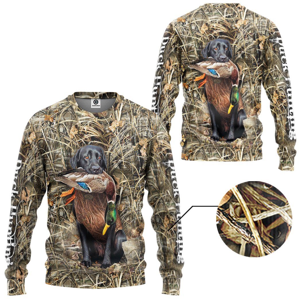 Gearhuman 3D Duck Hunting Custom Tshirt Hoodie Apparel GB18112 3D Apparel
