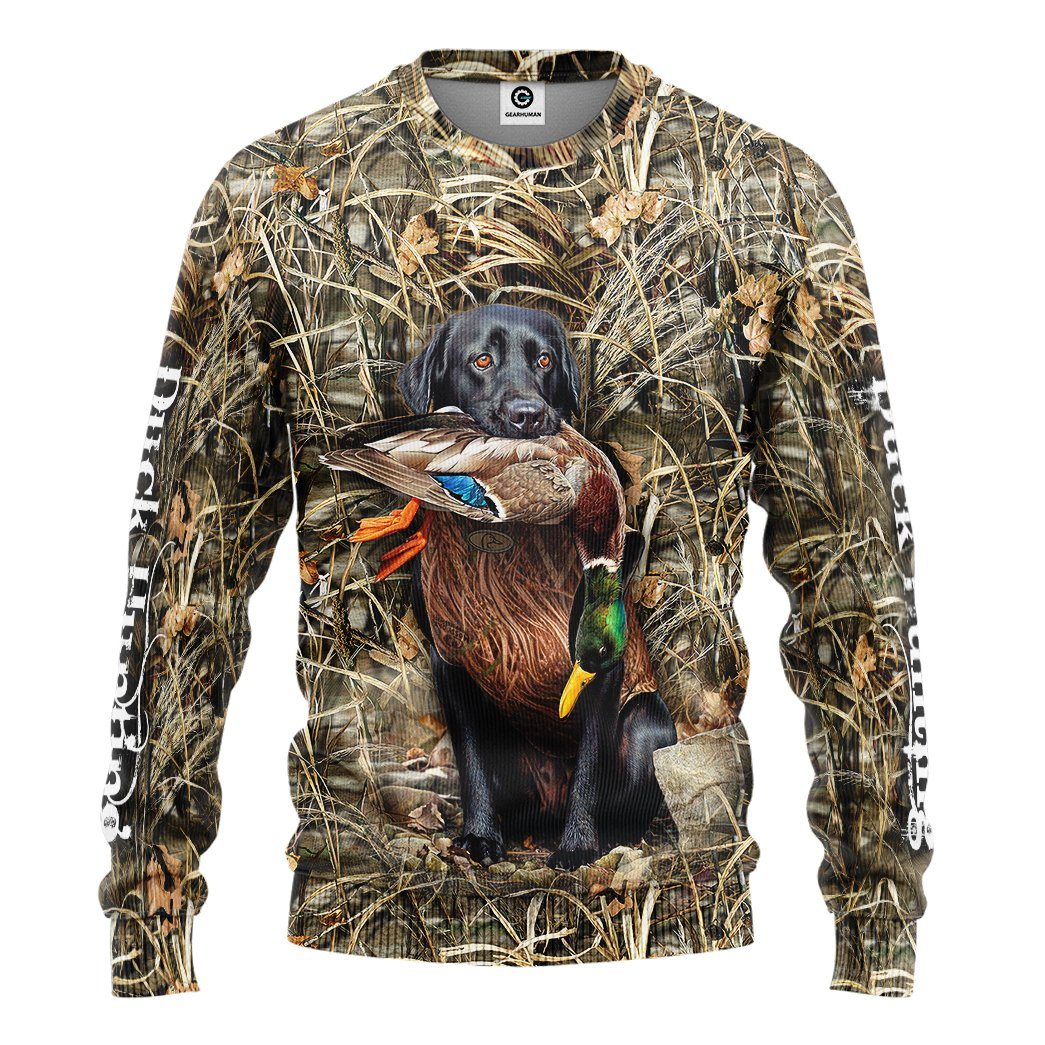 Gearhuman 3D Duck Hunting Custom Tshirt Hoodie Apparel GB18112 3D Apparel Long Sleeve S
