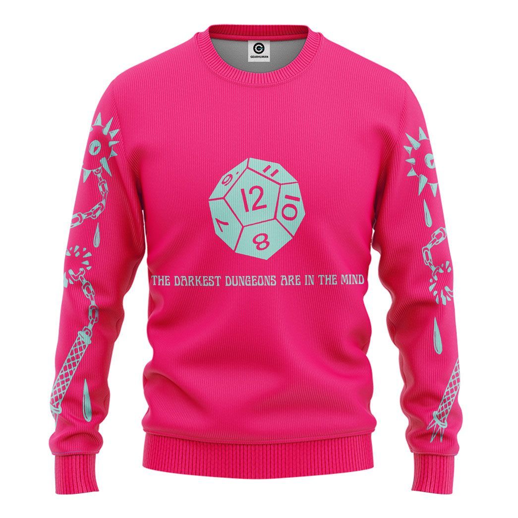 Gearhuman 3D Dungeon Master Custom Tshirt Hoodie Apparel CR17122 3D Apparel Long Sleeve S