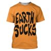Gearhuman 3D Earth Sucks Custom Tshirt Apparel GN15092 3D T-shirt T-Shirt S