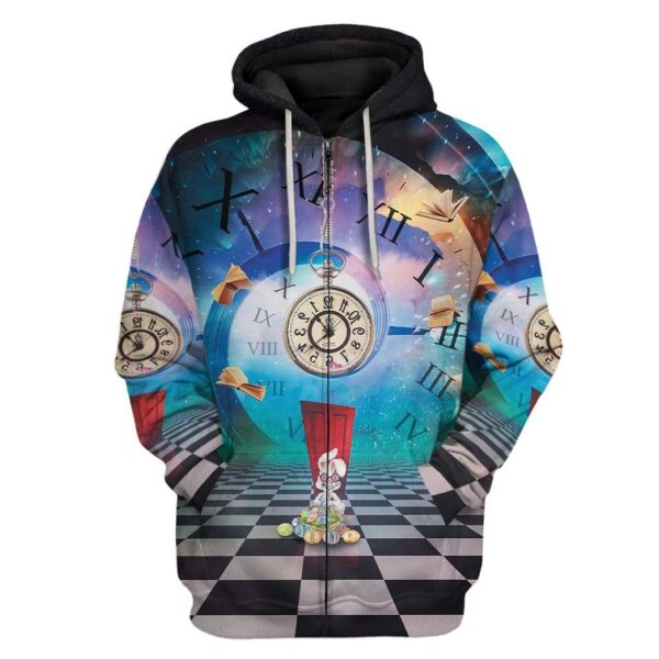 Gearhuman 3D Easter In Wonderland Custom Hoodie Apparel GA26026 3D Custom Fleece Hoodies Zip Hoodie S