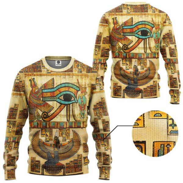 Gearhuman 3D Egypt Eyes Of Ra Custom Tshirt Hoodie Apparel GW06017 3D Apparel