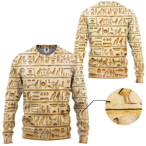 Gearhuman 3D Egypt Pattern Custom Tshirt Hoodie Apparel GK06012 3D Apparel