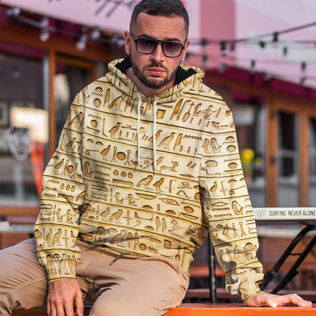 Gearhuman 3D Egypt Pattern Custom Tshirt Hoodie Apparel GK06012 3D Apparel