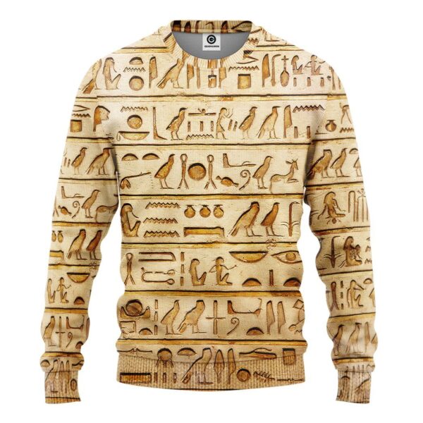 Gearhuman 3D Egypt Pattern Custom Tshirt Hoodie Apparel GK06012 3D Apparel Long Sleeve S