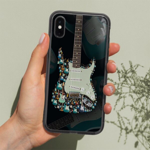 Gearhuman 3D Electric Guitar Custom Phone Case GV05117 Glass Phone Case 