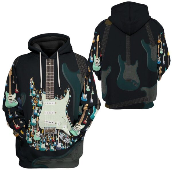 Gearhuman 3D Electric Guitar Custom Tshirt Hoodie Apparel GV05119 3D Apparel 