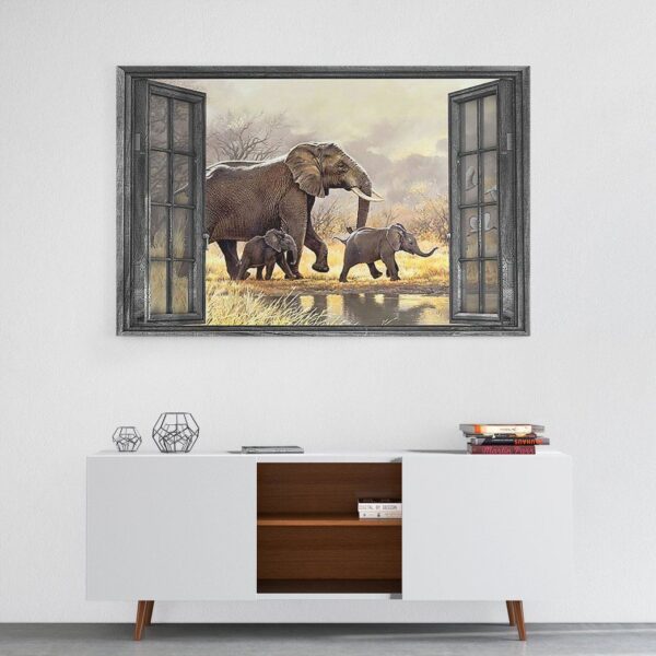 Gearhuman 3D Elephant Canvas GV22013 Canvas