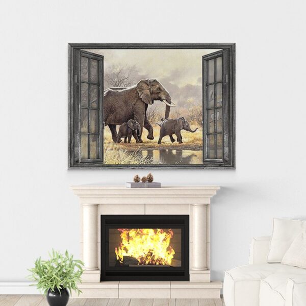 Gearhuman 3D Elephant Canvas GV22013 Canvas