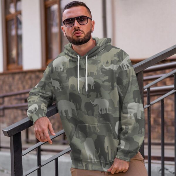 Gearhuman 3D Elephants Camo Custom Tshirt Hoodie Apparel GV08127 3D Apparel 