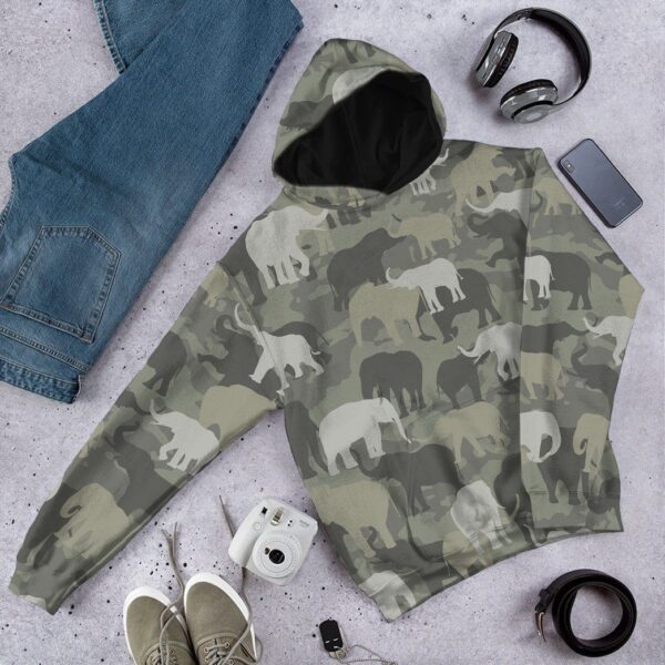 Gearhuman 3D Elephants Camo Custom Tshirt Hoodie Apparel GV08127 3D Apparel 