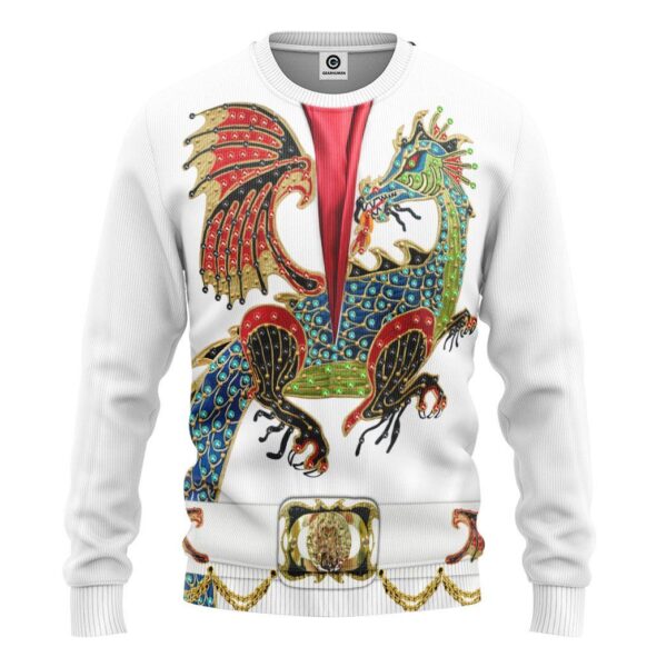 Gearhuman 3D ELV PRL Dragon Jumpsuit Custom Tshirt Hoodie Apparel GW1106218 3D Apparel Long Sleeve S