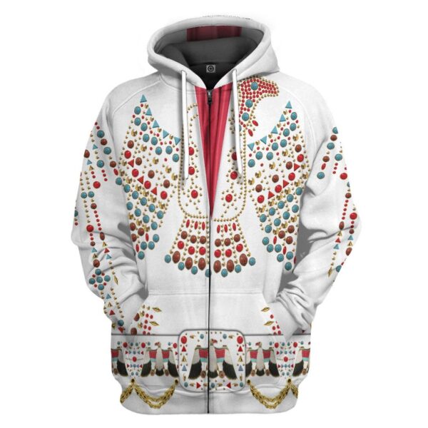 Gearhuman 3D ELV PRL Thunderbird Custom Tshirt Hoodie Apparel GW01072116 3D Apparel Zip Hoodie S 