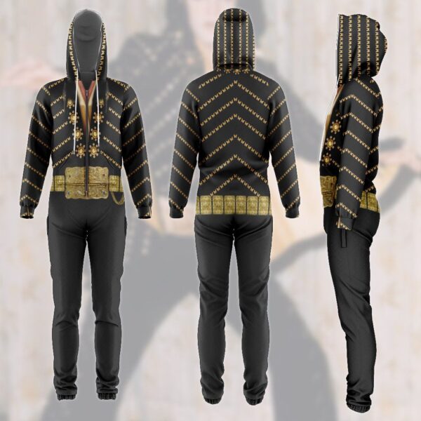 Gearhuman 3D Elvis Presley Black Jumpsuit GV27015 Jumpsuit