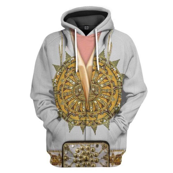 Gearhuman 3D Elvis Presley Custom Hoodie Apparel GL17082 3D Custom Fleece Hoodies Hoodie S 