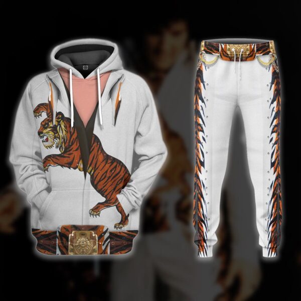 Gearhuman 3D Elvis Presley Tiger Jumpsuit Custom Sweatpants Apparel GV030933 Sweatpants 